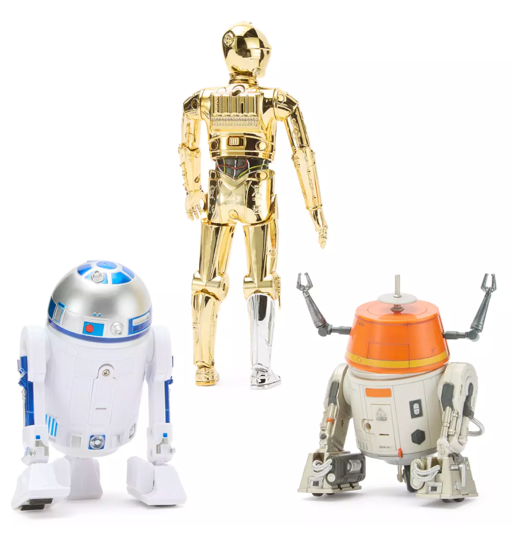 Disney Parks R2-D2 C-3PO C1-10P Talking Action Figure Set Star Wars Power Force