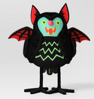 Target Featherly Friends 'Batrick' Felt Bird Halloween Decorative Figurine New