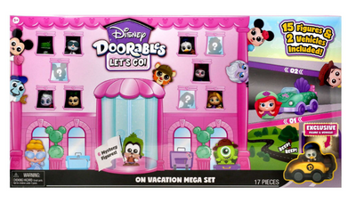 Disney Doorables Let's Go On Vacation Mega Set Exclusive Playset New with Box