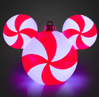 Disney Parks Mickey Icon Holiday Light-Up Changing Color Decor Large New