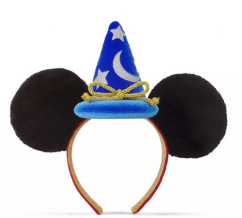 Disney Parks Mickey Mouse Sorcerer Fantasia Ear Hat Headband New With Tag
