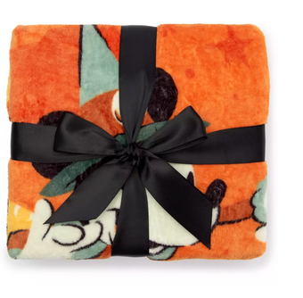 Disney Parks Mickey Minnie Friends Castle Halloween Throw Blanket New with Tag