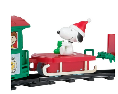Disney Peanuts Snoopy 12 Piece Holiday Christmas Express Train Set Ruz New