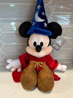 Disney Parks Mickey Fantasia Sorcerer Dreams Plush New with Tag