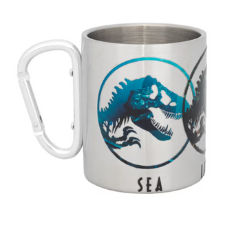 Universal Studios Jurassic Park Rebirth Sea Land Air Carabiner Mug New With Tag