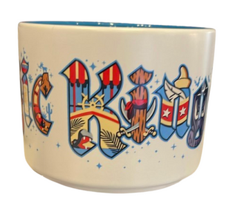 Disney Parks Magic Kingdom Character Letters Coffee Mug New With Tag