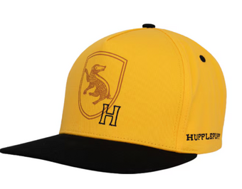 Universal Studios Harry Potter Hufflepuff Mascot Crest Cap Baseball Hat New Tag