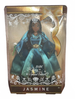 Disney Parks Aladdin Princess Jasmine 2026 Holiday Special Edition Doll New Box