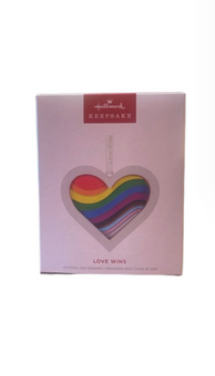 Hallmark 2025 Keepsake Love Wins Papercraft Christmas Ornament New with Box