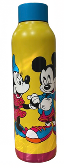 Disney Parks Mickey & Minnie Yellow Water Bottle New With Tag