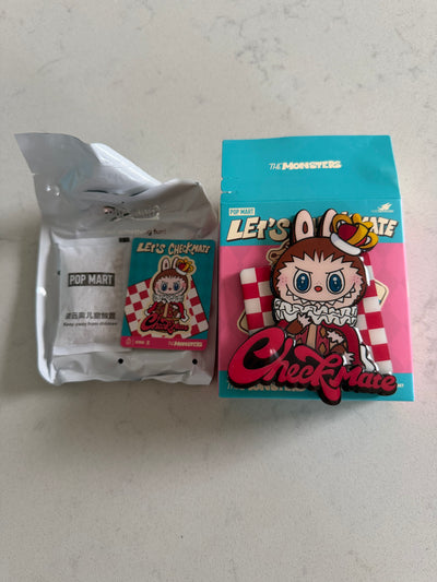 Pop Mart Labubu The Monsters Let's Checkmate King Fridge Magnet USA New with Box