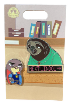 Disney Parks Zootopia Next Window Pin Set New With Card