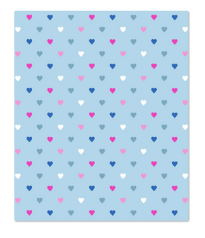 Hallmark Valentine Colorful Hearts Throw Blanket 50x60 New with Tag