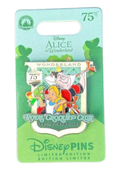 Disney Parks Alice in Wonderland Royal Croquet Club Pin Limited New W Card