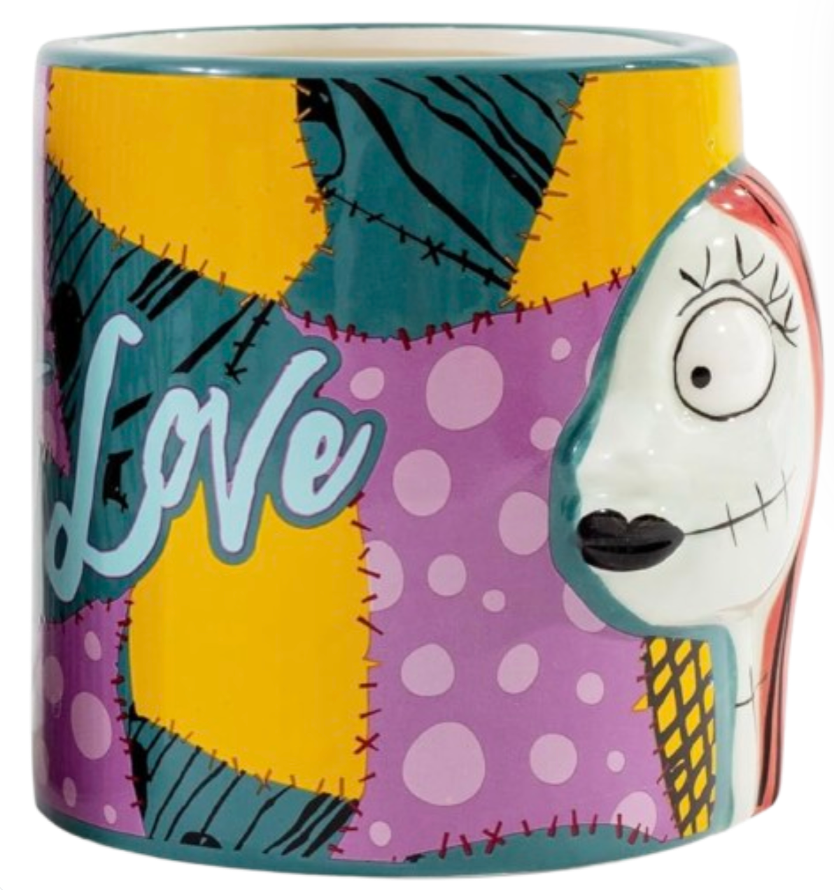 Disney Nightmare Before Christmas Jack & Sally Sculpted Ceramic Mugs Set of 2 NE