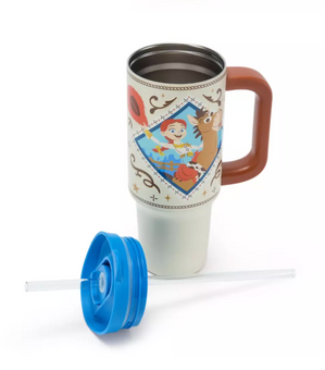 Disney Parks Jessie and Bullseye Travel Tumbler with Straw Toy Story 5 New W Tag