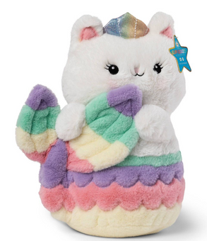FAO Schwarz Glow Brights Toy Plush LED w Sound Meowmaid 12" Stuffed Animal New