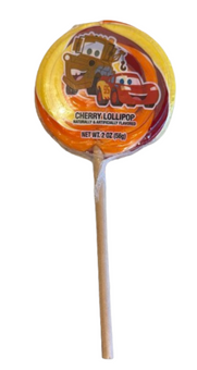 Disney Parks Cars Tow Mater and Lightning McQueen Cherry Lollipop New With Tag