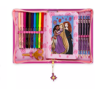 Disney Princess Zip-Up Stationery Kit New with Tag