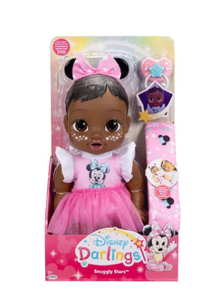 Disney Darlings Snuggly Stars Doll Minnie Mouse Toy New W Box