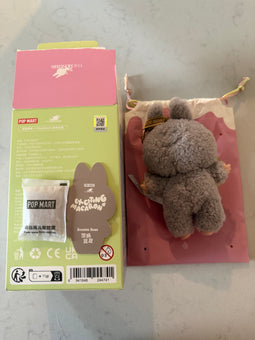 Pop Mart Labubu The Monsters Macaron Sesame Bean Vinyl Face Plush Keychain New