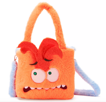 Disney Parks Inside Out Joy and Anxiety Reversible Plush Tote Bag New with Tag