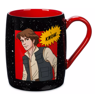 Disney Parks Star Wars Han Solo I Know Ceramic Coffee Mug New