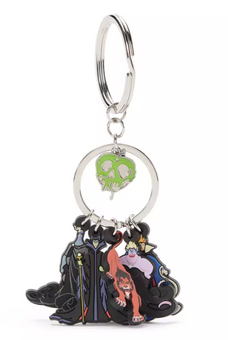 Disney Parks Villains Hades Maleficent Ursula Scar Vinyl Keychain New with Tag