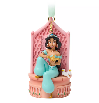 Disney Parks Jasmine Doves Magic Lamp Sketchbook Christmas Ornament New With Tag