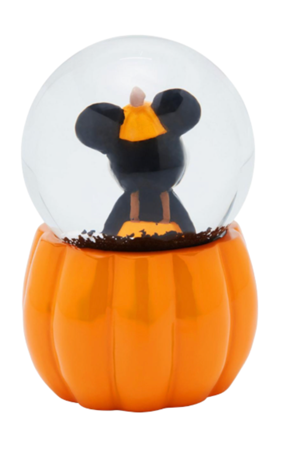 Halloween Disney Mickey in Pumpkin Costume Pumpkin Mini Snowglobe New
