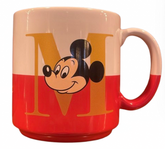 Disney Parks Letter M Mickey True Original Coffee Mug New with Tag