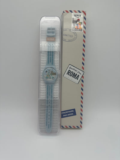 Swatch Destination Greetings from Rome Vespa Watch Never Worn New with Case
