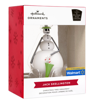 Disney Hallmark Nightmare Before Christmas Snowman Skellington Tree Ornament