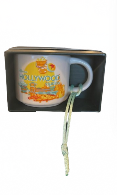 Disney Discovery Series Hollywood Studios Starbucks Espresso Cup Ornament New