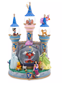 Disney Parks Sorcerer Mickey Mouse Fantasyland Castle Snow Globe New With Tag