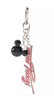 Disney Parks Mickey Mouse Signature Icon Charm Keychain New With Tag
