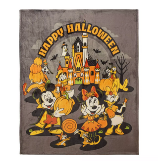 Disney Parks Happy Halloween Mickey and Friends Fleece Throw Blanket New w Tag
