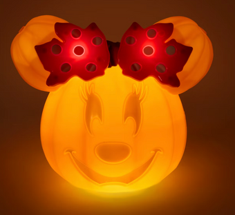 Disney Parks Halloween Minnie Mouse Pumpkin Light-Up Decoration New With Tag