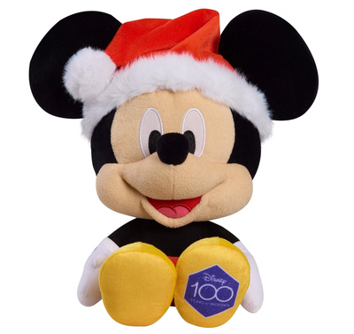 Disney 100 Christmas Santa 16inc Mickey Large Plush New with Tag
