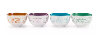Disney Parks Vintage Maps Bowl Set New with Tag