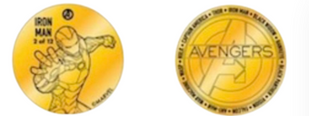 Disney All Star Movies Resort Avengers Iron Man Collectible Coin Medallion New