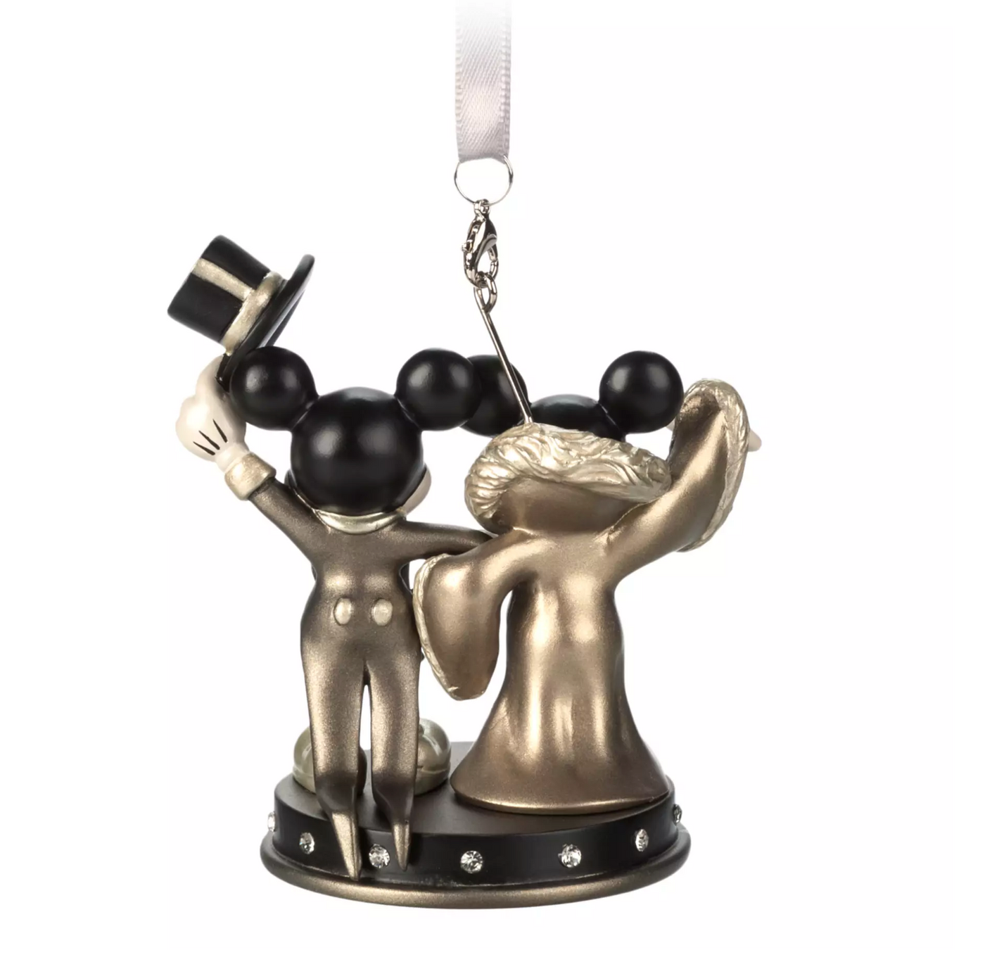 Disney Mickey and Minnie Mickey's Gala Premier Christmas Sketchbook Ornament New
