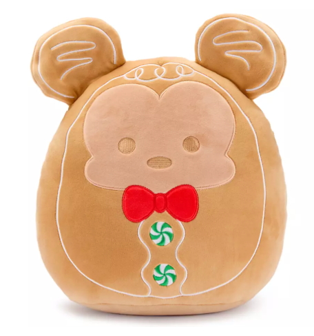 Disney Parks Mickey Mouse Gingerbread Squishmallows Plush Holiday New With Tag