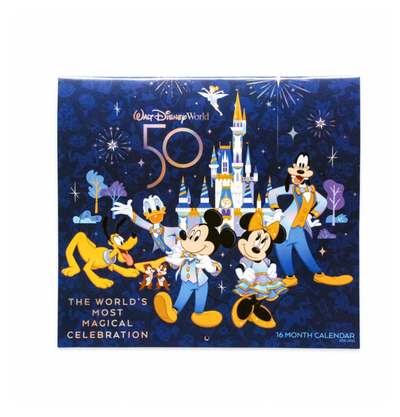 Disney 2022 Walt Disney World 50th Magical Celebration 16 Month Calendar New