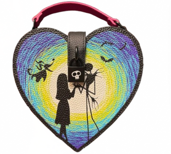 Disney Parks Crossbody Bag Jack And Sally Moonlight Heart Box New With Tag