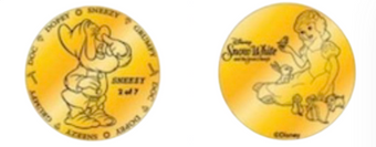 Disney Hollywood Celebrity 5&10 Sneezy Snow White Collectible Coin Medallion New