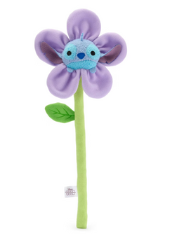 Disney Parks Bendable Purple Flower Stitch Plush New with Tag