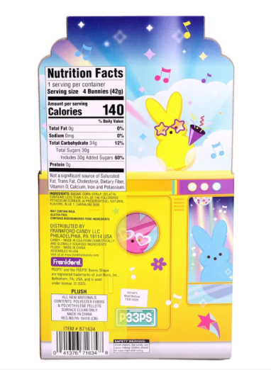 Peeps Plush Easter Disco Bus Gift Set - 1.5oz Easter New With Tag