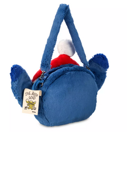 Disney Parks Stitch Santa I've Been Good Holiday Christmas Plush Bag New w Tag