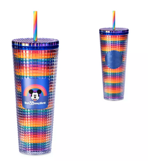 Disney Parks Pride Collection Starbucks Tumbler with Straw Walt Disney World New